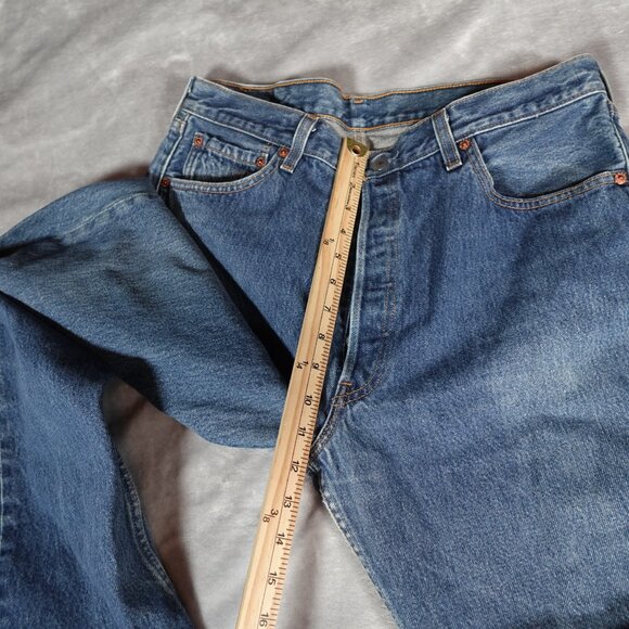 Vintage Levis 501 Straight Fit Jeans Mens 36x30 (Fits 34x30) Faded Made In USA - Picture 16 of 16